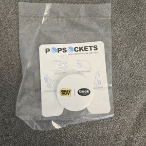 Geek Squad Popsockets Phone Accessory Photo Grip Medua Stand Chat Best Buy